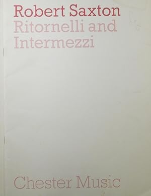 Immagine del venditore per Ritornelli and Intermezzi (for Piano) venduto da Austin Sherlaw-Johnson, Secondhand Music