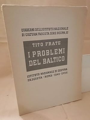 Immagine del venditore per I PROBLEMI DEL BALTICO (1940) venduto da Invito alla Lettura