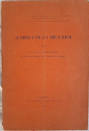 Immagine del venditore per LA LAMPADA DI PISA ED IL POMO DI NEWTON( 1895) venduto da Invito alla Lettura