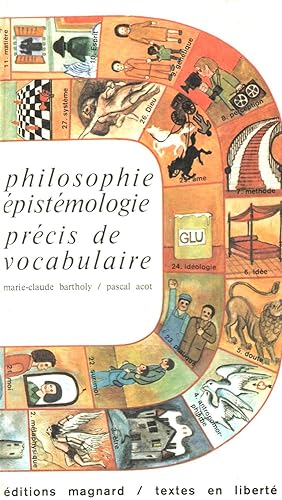 Bild des Verkufers fr Philosophie,epistemologie,precis de vocabulaire zum Verkauf von JP Livres