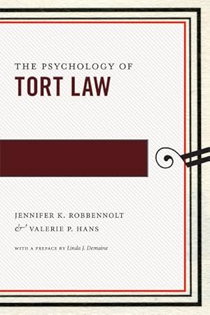 Image du vendeur pour Psychology of Tort Law mis en vente par GreatBookPricesUK