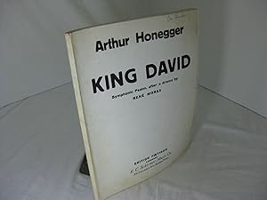 Image du vendeur pour KING DAVID; Symphonic Psalm in Three Parts, After a Drama by Rene Morax mis en vente par Frey Fine Books