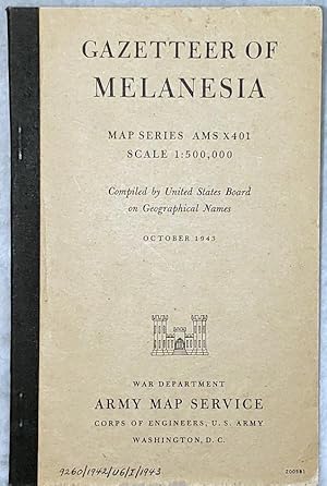 Gazetteer of Melanesia: Map Series AMS X401