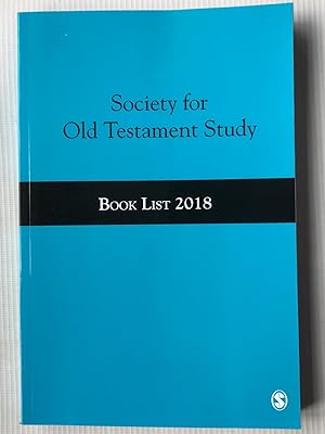 Immagine del venditore per Society For Old Testament Study Book List 2018 venduto da Beach Hut Books