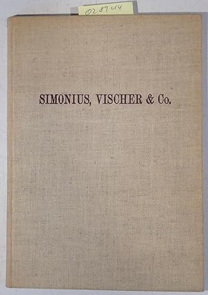 Bild des Verkufers fr Chronik eines Basler Wollhandelshauses 1719-1939 - Simonius, Vischer & Co. zum Verkauf von Antiquariat Trger