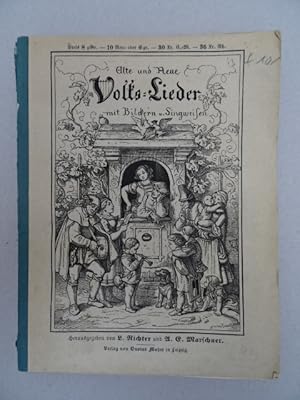 Seller image for (Hrsg.). Alte und neue Volks-Lieder mit Bildern u. Singweisen. Leipzig, Maner, (1846). 80 S. Mit zahlr. Textholzstichen. Ohne Einband. for sale by Antiquariat Daniel Schramm e.K.