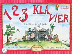 Bild des Verkufers fr 1 2 3 Klavier, m. Audio-CD. H.1 : Klavierschule fr 2-8 Hnde. Ausgezeichnet mit dem Deutschen Musikeditionspreis 1995 zum Verkauf von AHA-BUCH GmbH