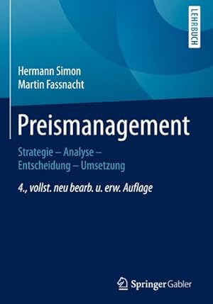 Image du vendeur pour Preismanagement : Strategie - Analyse - Entscheidung - Umsetzung mis en vente par AHA-BUCH GmbH