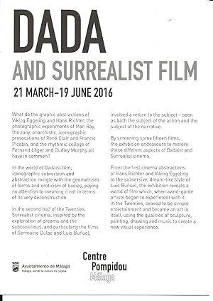 Seller image for DADA and Surrealist Film 21.3. - 19.6.2016 (visitors guide) for sale by The land of Nod - art & books