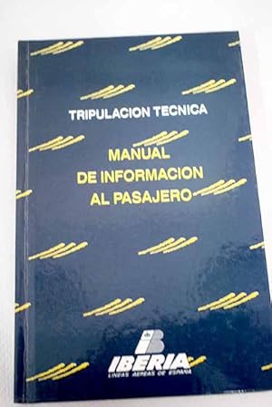 Seller image for Manual de informacin al pasajero for sale by Alcan Libros