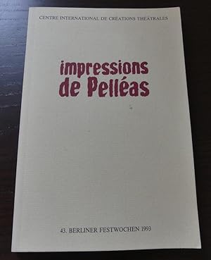 Image du vendeur pour Impressions de Pellas. - Inszenierung Peter Brook. - 43. Internationale Festwochen 1993. mis en vente par Antiquariat Maralt