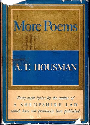 Image du vendeur pour More Poems mis en vente par Dorley House Books, Inc.