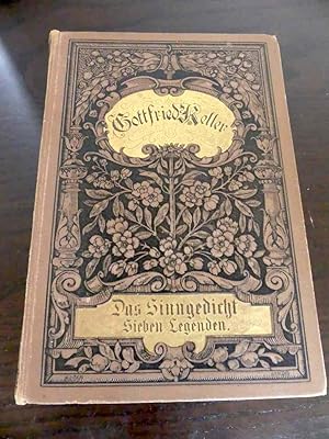 Das Sinngedicht. Novellen. Sieben Legenden von Gottfried Keller. Zweiunddreißigste Auflage.