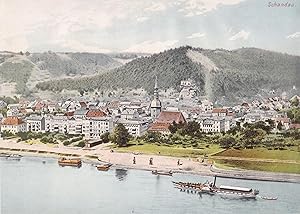 Imagen del vendedor de Original Lithographie, koloriert. 39. Schandau, Schs. Schweiz a la venta por Antiquariat Kastanienhof