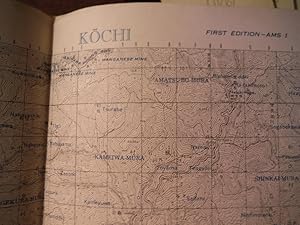 Army Map Service Map of KOCHI, Southern Honshu, Japan (1944)
