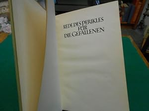 Rede des Perikles für die Gefallenen. De Bello Peloponnesiaco, Auszug in deutscher Sprache. Druck...