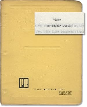 Amok (Original treatment script for an unproduced film)