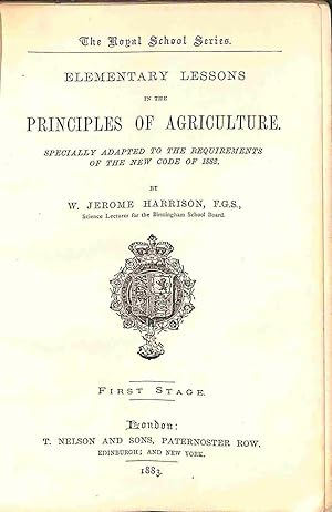 Bild des Verkufers fr Elementary lessons in the principles of agriculture zum Verkauf von WeBuyBooks