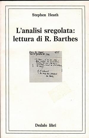 LANALISI SREGOLATA: LETTURA DI R. BARTHES