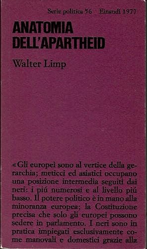 Immagine del venditore per ANATOMIA DELL APARTHEID venduto da Librora