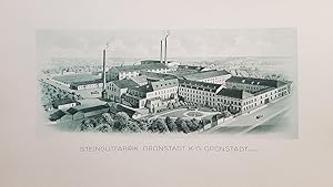 Steingutfabrik Grünstadt K.-G. Grünstadt (Rheinpf.). Lichtdruck der Firma Eckert & Pflug Kunstans...