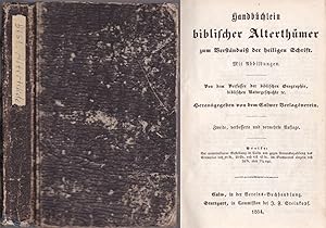 Seller image for Handbchlein biblischer Alterthmer zum Verstndnis der heiligen Schrift for sale by Graphem. Kunst- und Buchantiquariat