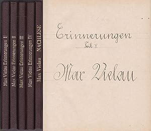Erinnerungen. Vier Bände / Nachlese. Vermischte Gedichte. Typoskript