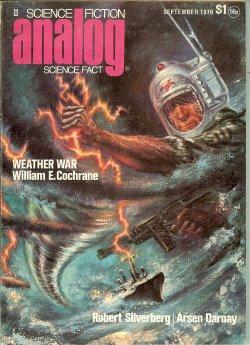 Imagen del vendedor de ANALOG Science Fiction/ Science Fact: September, Sept. 1976 a la venta por Books from the Crypt