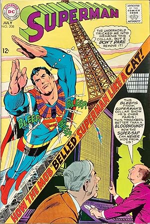 Seller image for SUPERMAN No. 208 (July 1968) VF/NM for sale by OUTSIDER ENTERPRISES