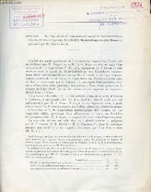 Image du vendeur pour Sur l'ge absolu des migmatites du massif du Saint-Barthlemy dans les Pyrnes arigeoises - Extrait des comptes rendus des sances de l'Acadmie des Sciences t.244 25 fvrier 1957. mis en vente par Le-Livre