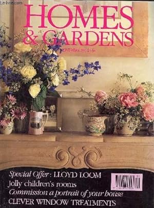 Seller image for Homes & gardens September 1991, N 3, vol 73 : special offer LLoyd Loom- The fine art of house portraitists- The Kentish legacy od vita sackville West- The international furniture fair in Milan- Keepinf time with the latest wall clocks for sale by Le-Livre
