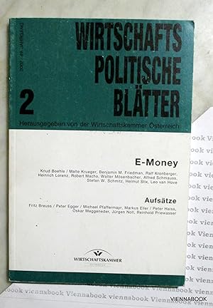 Wirtschaftspolitische Blätter Nr. 2, 49. Jahrgang, 2002: E-Money, Aufsätze