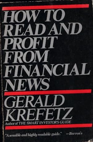 Bild des Verkufers fr How to Read & Profit from Financial News zum Verkauf von AMAHOFF- Bookstores