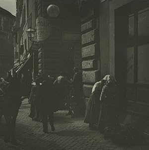 Italy Rome Pantheon Piazza Pedestrians Old Possemiers Stereoview Photo 1910