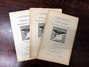 Imagen del vendedor de Archives Suisses des Traditions Populaires. Revue trimestrielle. 31. Jahrgang 1931. a la venta por Antiquariat Seibold