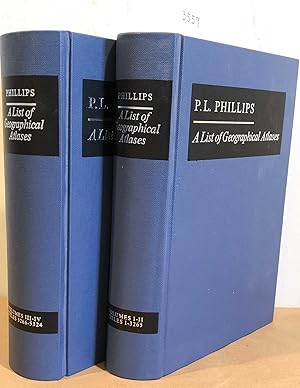 A List of Geographical Atlases in the Library of Congress Vols 1-4