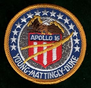 Scarce 15-Star Variety Vintage Apollo 16 Mission Patch, Young-Mattingly-Duke, Embroidered 2 7/8" ...