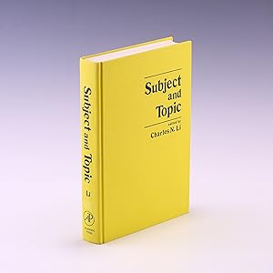 Seller image for Subject and Topic for sale by Salish Sea Books