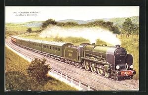 Postcard Englische Eisenbahn Golden Arrow der Southern Railway