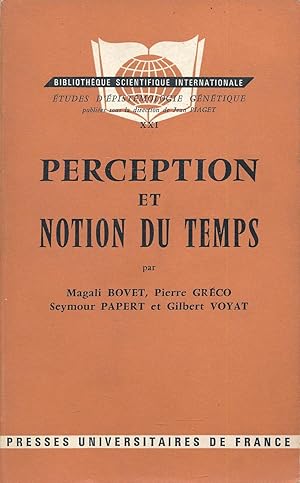 Seller image for Perception et notion du temps for sale by LIBRAIRIE GIL-ARTGIL SARL