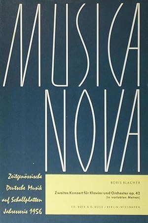 Seller image for Zweites Konzert fur Klavier und Orchester, Op.42, Miniature Score for sale by Austin Sherlaw-Johnson, Secondhand Music