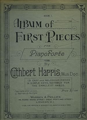 Seller image for Album of First Pieces for the Pianoforte | Book 1 [Vintage Piano Sheet Music] for sale by Little Stour Books PBFA Member