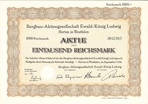 Aktie über Eintausend Reichsmark.