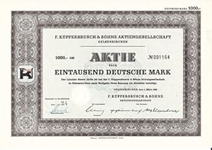 Aktie über Eintausend Deutsche Mark.