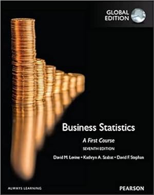 Seller image for INTERNATIONAL EDITION---Business Statistics: A First Course, 7th edition for sale by READINGON LLC