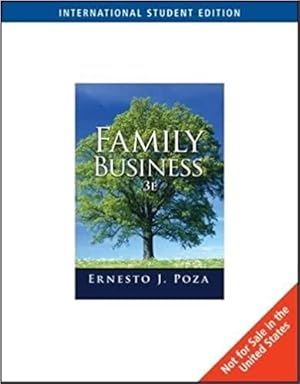 Seller image for INTERNATIONAL EDITION---Family Business, 3rd edition for sale by READINGON LLC