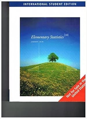 Seller image for INTERNATIONAL EDITION---Elementary Statistics, 10th edition for sale by READINGON LLC