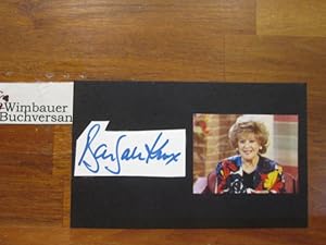 Bild des Verkufers fr Original Autograph Barbara Knox (*1933, british actress) /// Autogramm Autograph signiert signed signee zum Verkauf von Antiquariat im Kaiserviertel | Wimbauer Buchversand