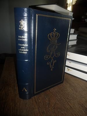 Seller image for Ausgewhlte Werke Friedrichs des Groen. Erster Band : Historische und militrische Schriften. for sale by Antiquariat Floeder