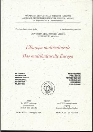 Bild des Verkufers fr L'Europa multiculturale. / Das multikulturelle Europa. Italiano/Deutsch zum Verkauf von Antiquariat Unterberger